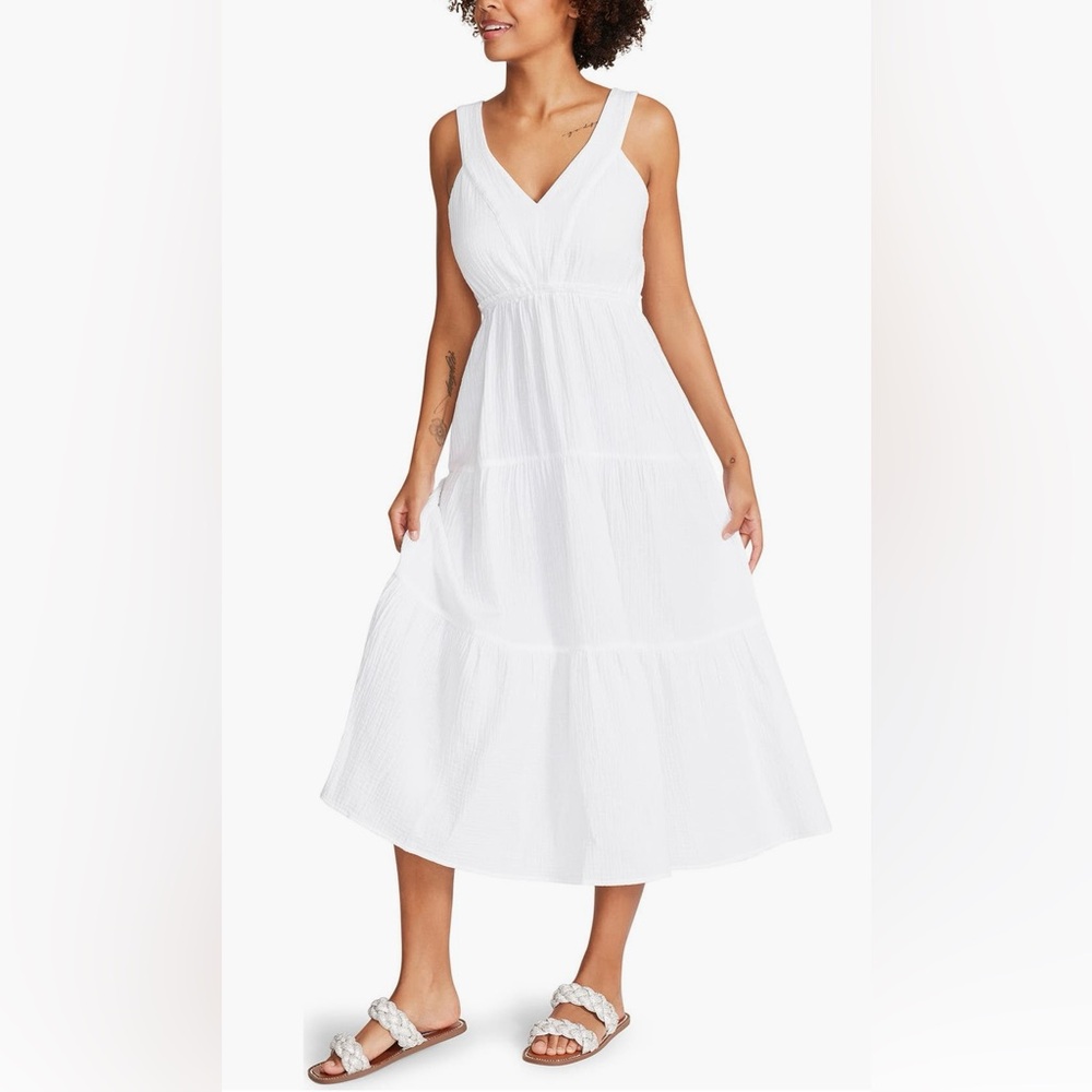 Steve Madden White Midi Dress
